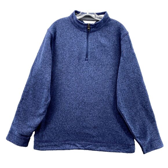 Peter Millar Sweater Mens XL Blue Crown Comfort 1/4 Zip Pullover Preppy 90s Golf - Picture 1 of 11